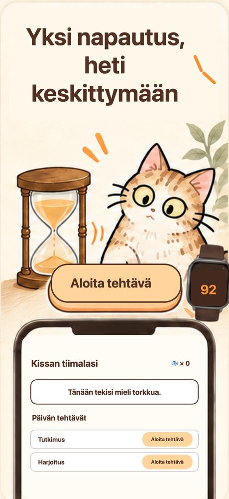 Kissan tiimalasi · Tutustu tarkemmin 1