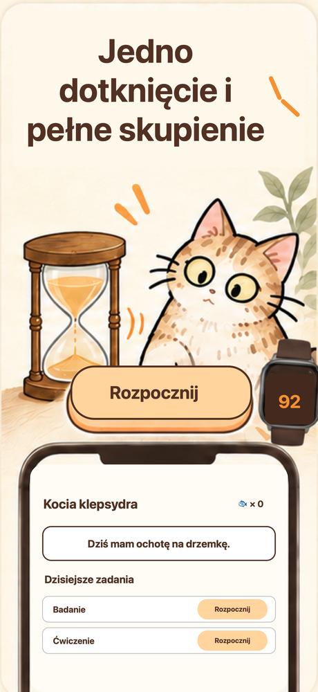 Koci zegar piaskowy · Przyjrzyj się bliżej 1