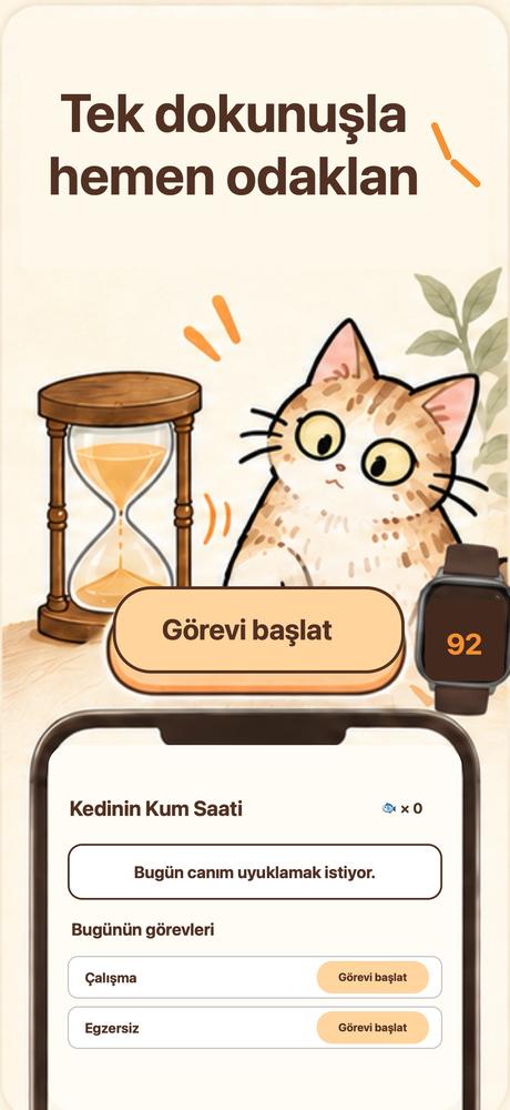 Kedinin Kum Saati · Yakından bakın 1