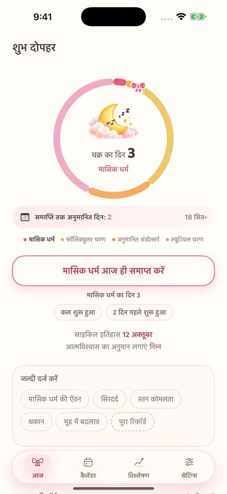 मेरा मासिक चक्र · करीब से देखें 1