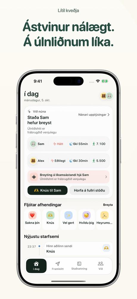 Lítil kveðja - Apple Watch · Nánari sýn 1